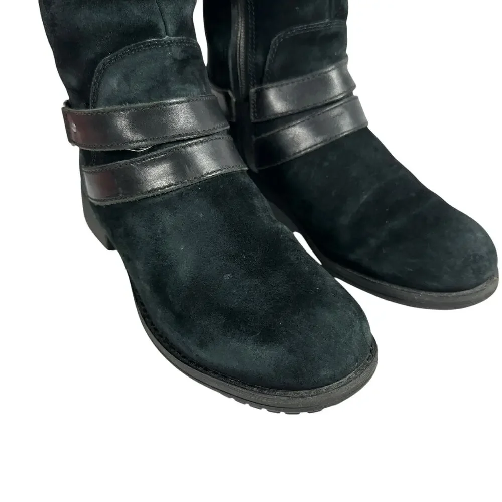The‎ North Face Bridgeton Tall Riding Boot Black Suede Quilted Lining Wmn Sz 7